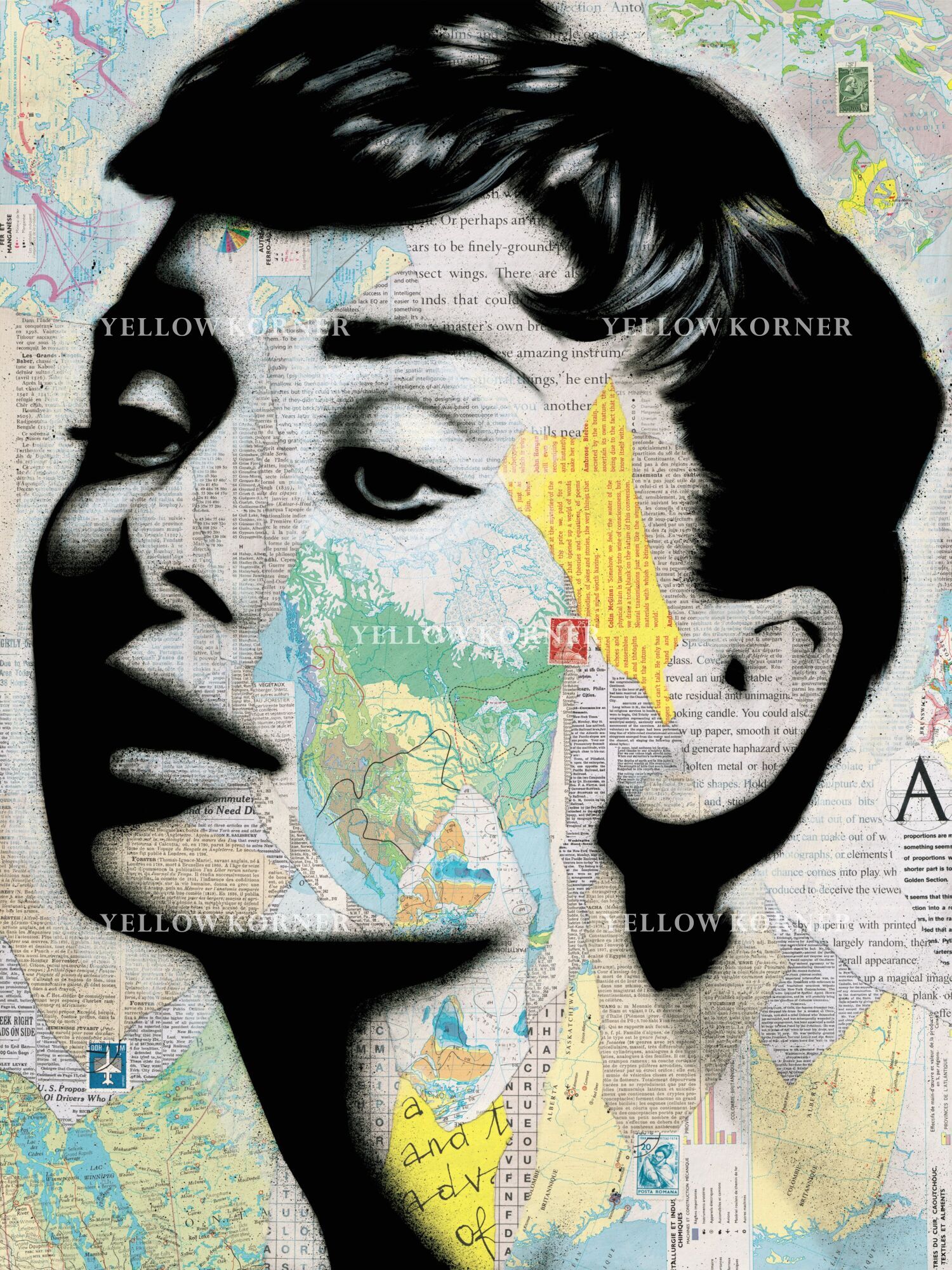 Yellow Korner ケイトモス KATE MOSS, Montage, ANDRE MONET · Art photographs · YellowKorner