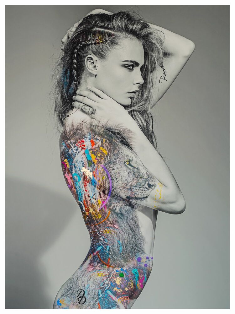 CARA LION, Tattoo, I'M NOT A TROPHY · Art photographs · YellowKorner