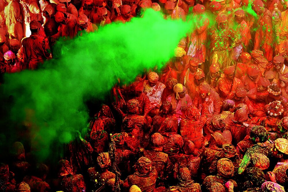 Fotografia Colors of Holi - JAGJIT SINGH - Pittura di immagini