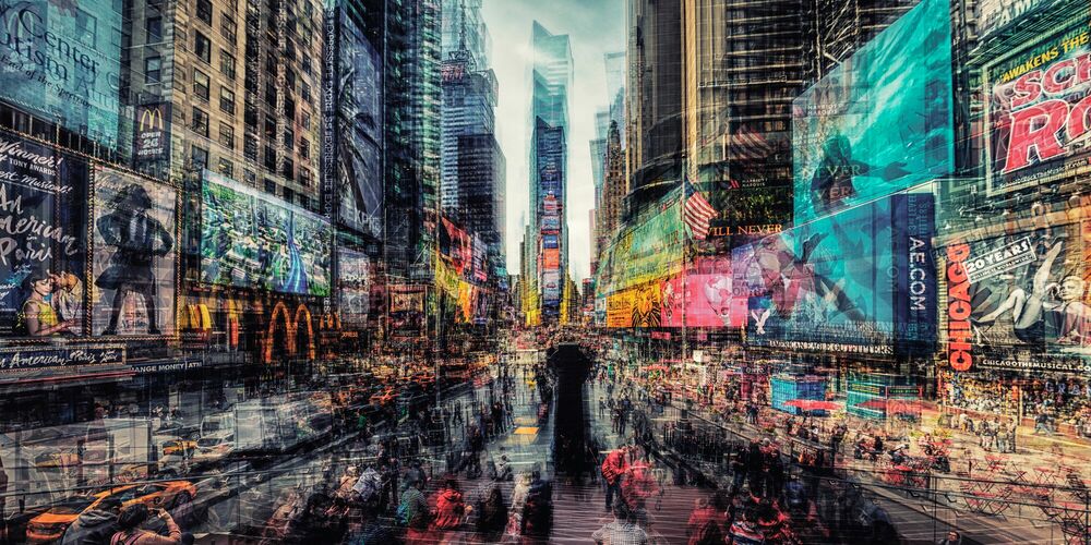 Photograph MORNING TIMES SQUARE - LAURENT DEQUICK - Picture painting