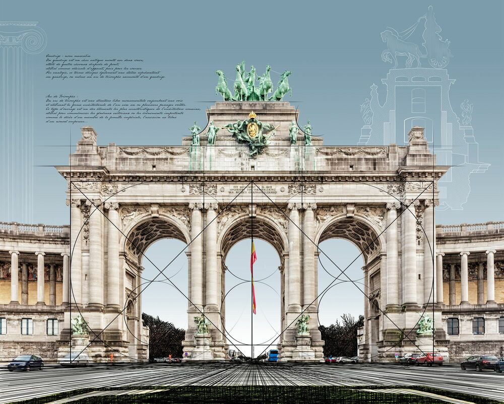 Fotografia Epure - Arcades du Cinquantenaire -  LDKPHOTO - Pittura di immagini