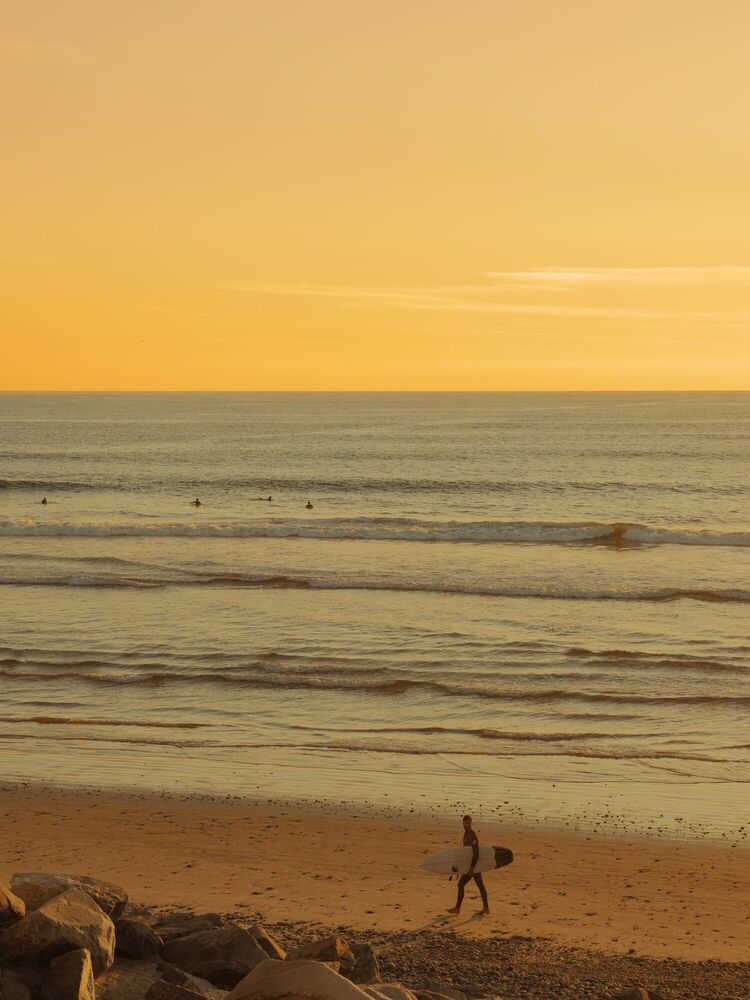 Kunstfoto Oceanside Sunset - LUDWIG FAVRE - Foto schilderij
