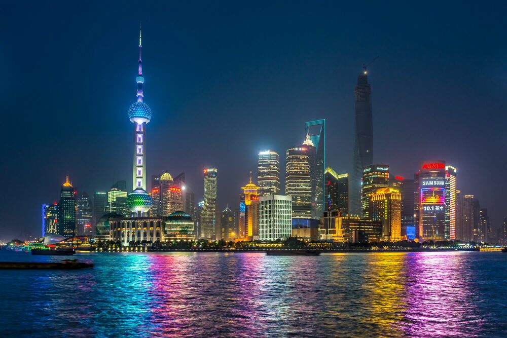 Shanghai Nighttime Ii, Shanghai, Richard Silver · Art Photographs 