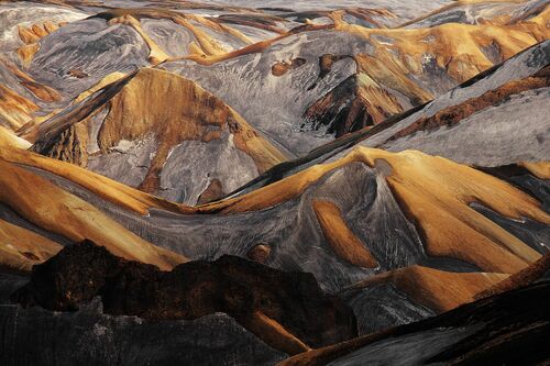 LES COLLINES DORÉES DU LANDMANNALAUGAR - ALEXANDRE DESCHAUMES - Fotografie