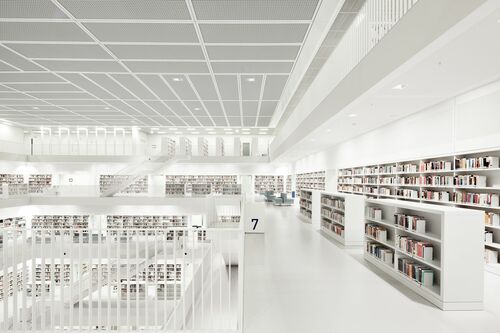 Library Stuttgart Floor - BERNHARD HARTMANN - Fotografia