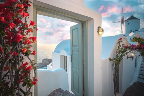 The colors of Santorini - BERNHARD HARTMANN - Kunstfoto