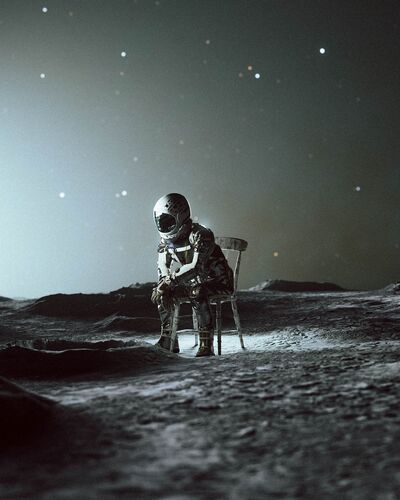 Moon astro - Cameron  Burns - Kunstfoto