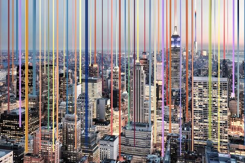 NYC in line -  ESIN - Kunstfoto