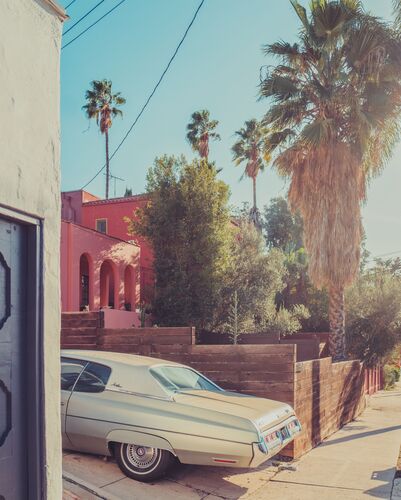 Chevrolet Impala in the afternoon LA  - FRANCK BOHBOT - Kunstfoto