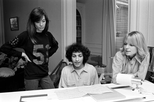 Francoise Hardy, Michel Berger et France Gall, 1975 -  GAMMA AGENCY - Photographie