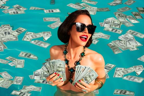 Swimming cash - Hank Thomason - Kunstfoto