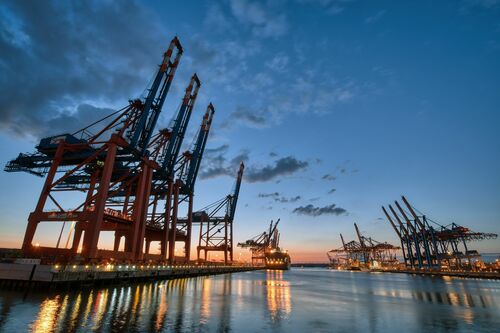 Ladekrane im Hafen Ladekrane im Hafen - HANS-JÜRGEN MALCHOW - Photograph