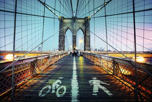 New York Snow Storm, Brooklyn Bridge, GUILLAUME GAUDET · Art