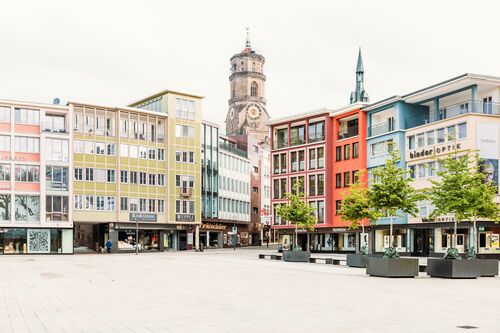 Marktplatz Stuttgart - Jörg Wanderer - Fotografía