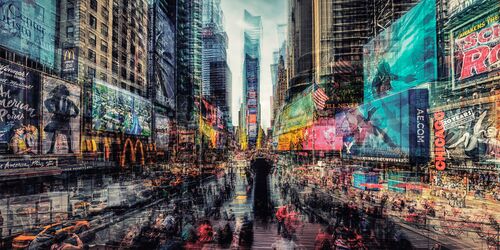 MORNING TIMES SQUARE - LAURENT DEQUICK - Kunstfoto