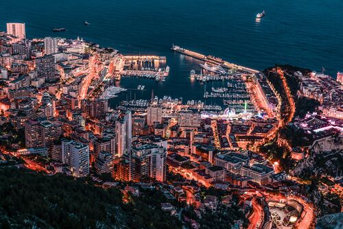 MONACO BIRD'S EYE VIEW MONACO BIRD'S EYE VIEW - LDKPHOTO - Photograph