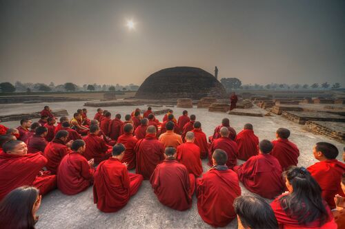 Assemblée de moines - MATTHIEU RICARD - Fotografie