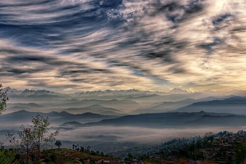 GAURISHANKAR VUE DE NAMO BUDDHA NEPAL - MATTHIEU RICARD - Fotografia