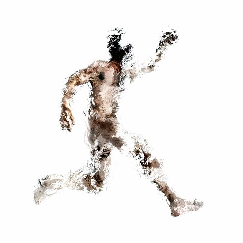 Running Man Running Man - Olive Santaoloria - Photograph