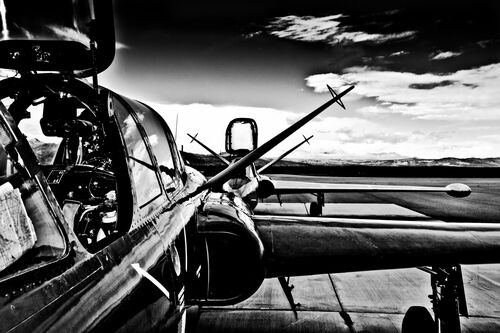 Photo Avion noir et blanc Achat de Tableaux Photographies