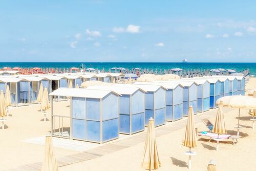 Lido San Francisco Huts Sicily - RICHARD SILVER - Kunstfoto