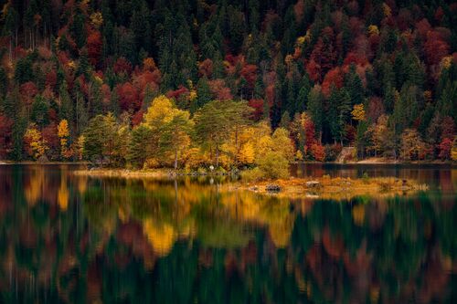 Colors of the Eibsee - Thijs Spuijbroek - Photograph