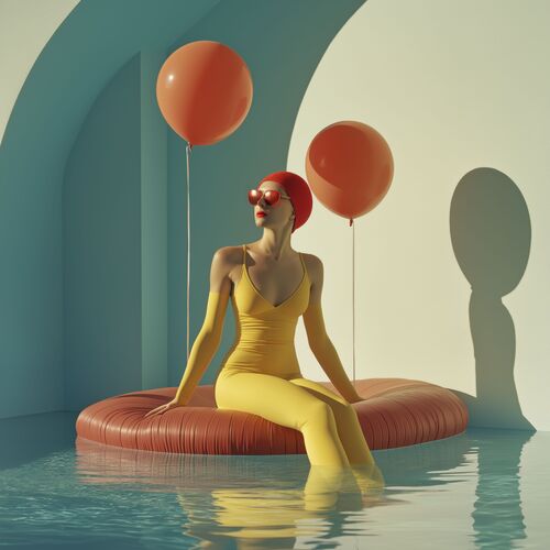 Retro poolside Retro poolside - Venyce Vicci - Photograph