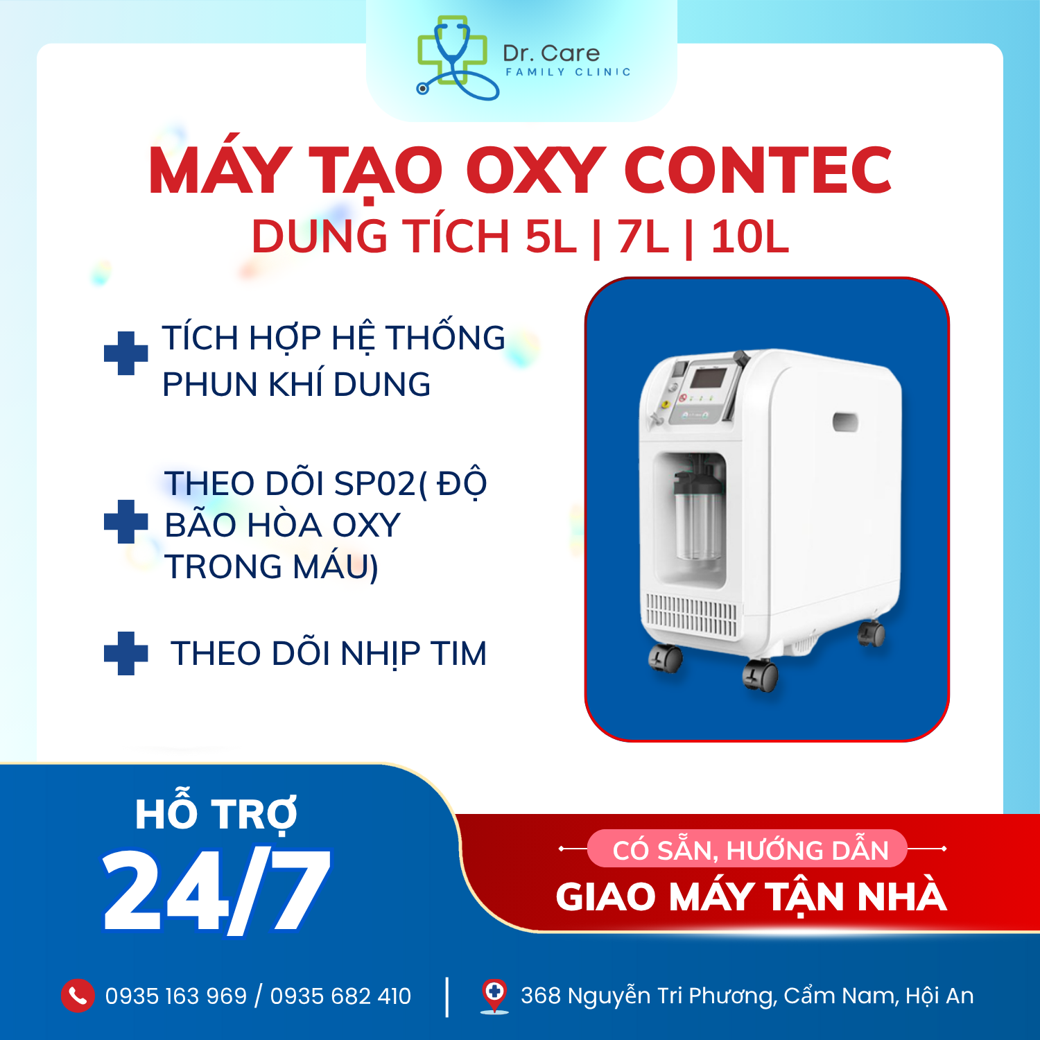 Cho thuê máy tạo oxy
