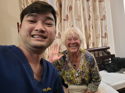 Doctor providing medical care to a hotel guest in Hoi An