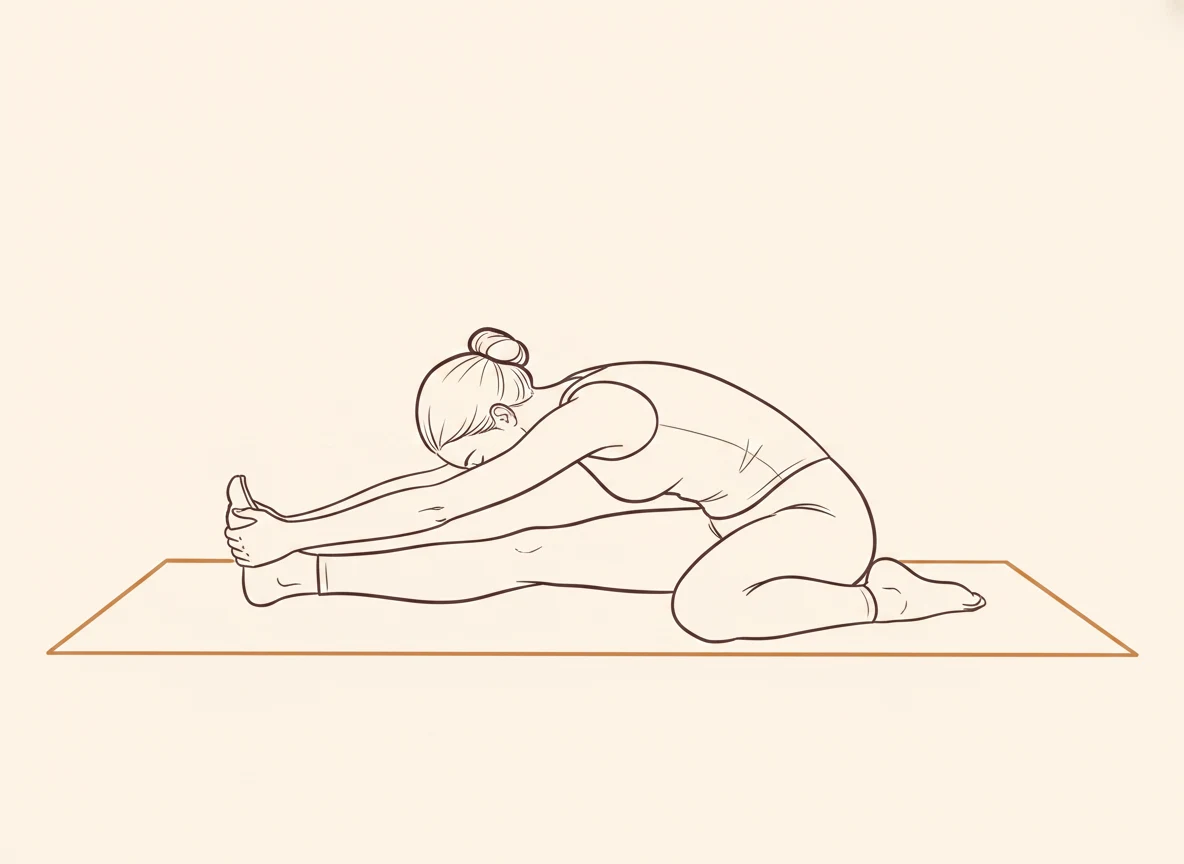 Animated ink drawing of Bend to Left Leg