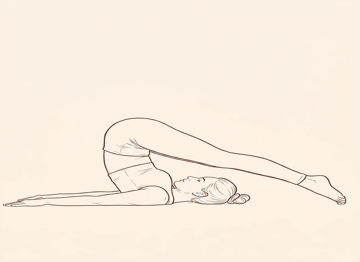 Animated ink drawing of Ear Pressure Pose
