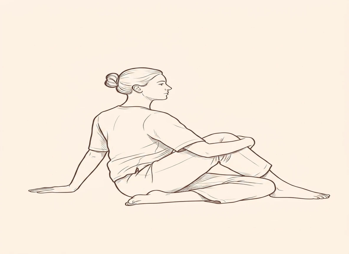 Animated ink drawing of Sage Twist (Left)