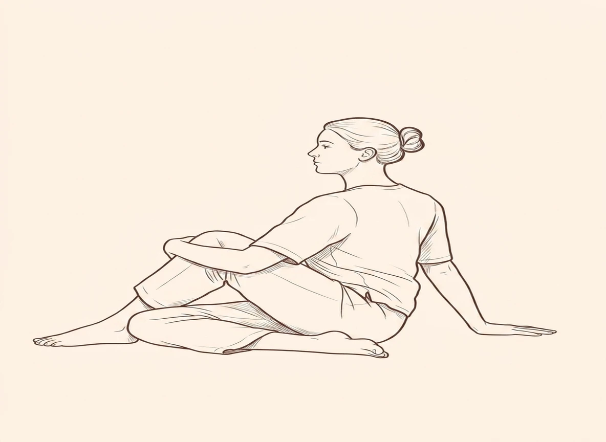 Animated ink drawing of Sage Twist (Right)