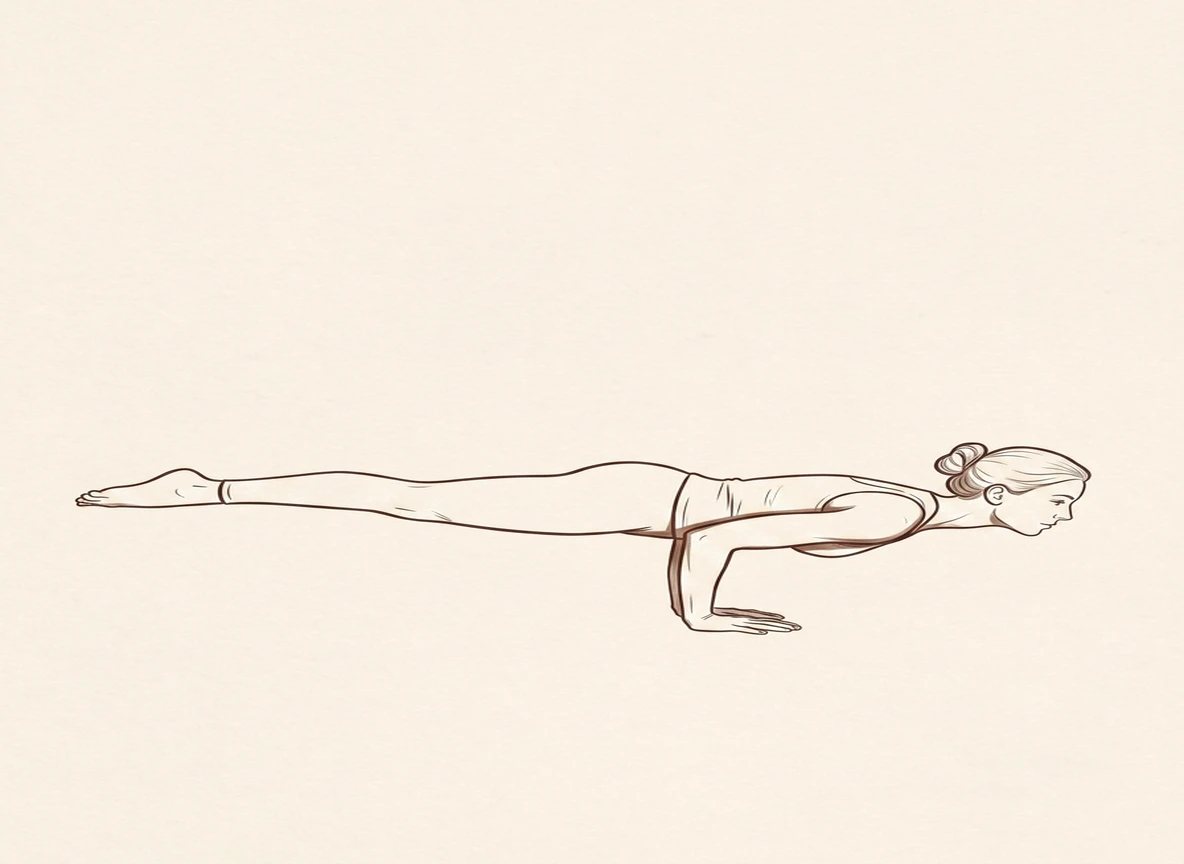 Animated ink drawing of Simple Peacock Pose