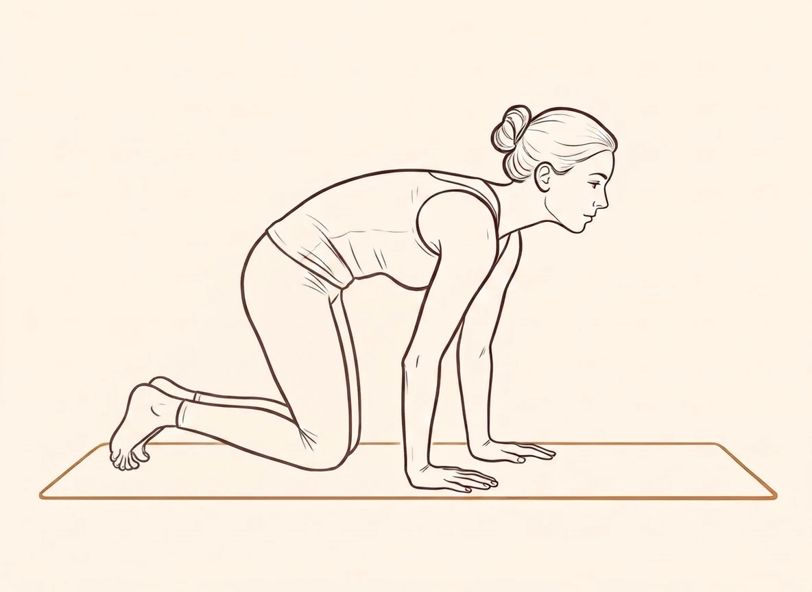 Animated ink drawing of Table Pose