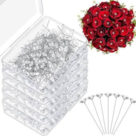 סיכות יהלומים ראש גדול  (רזין)