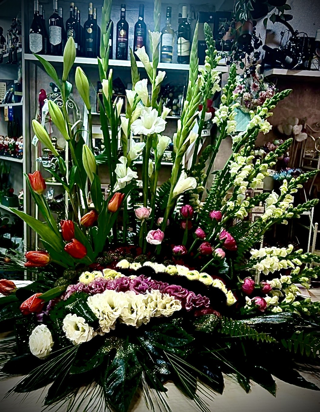 סידור פרחים עשיר