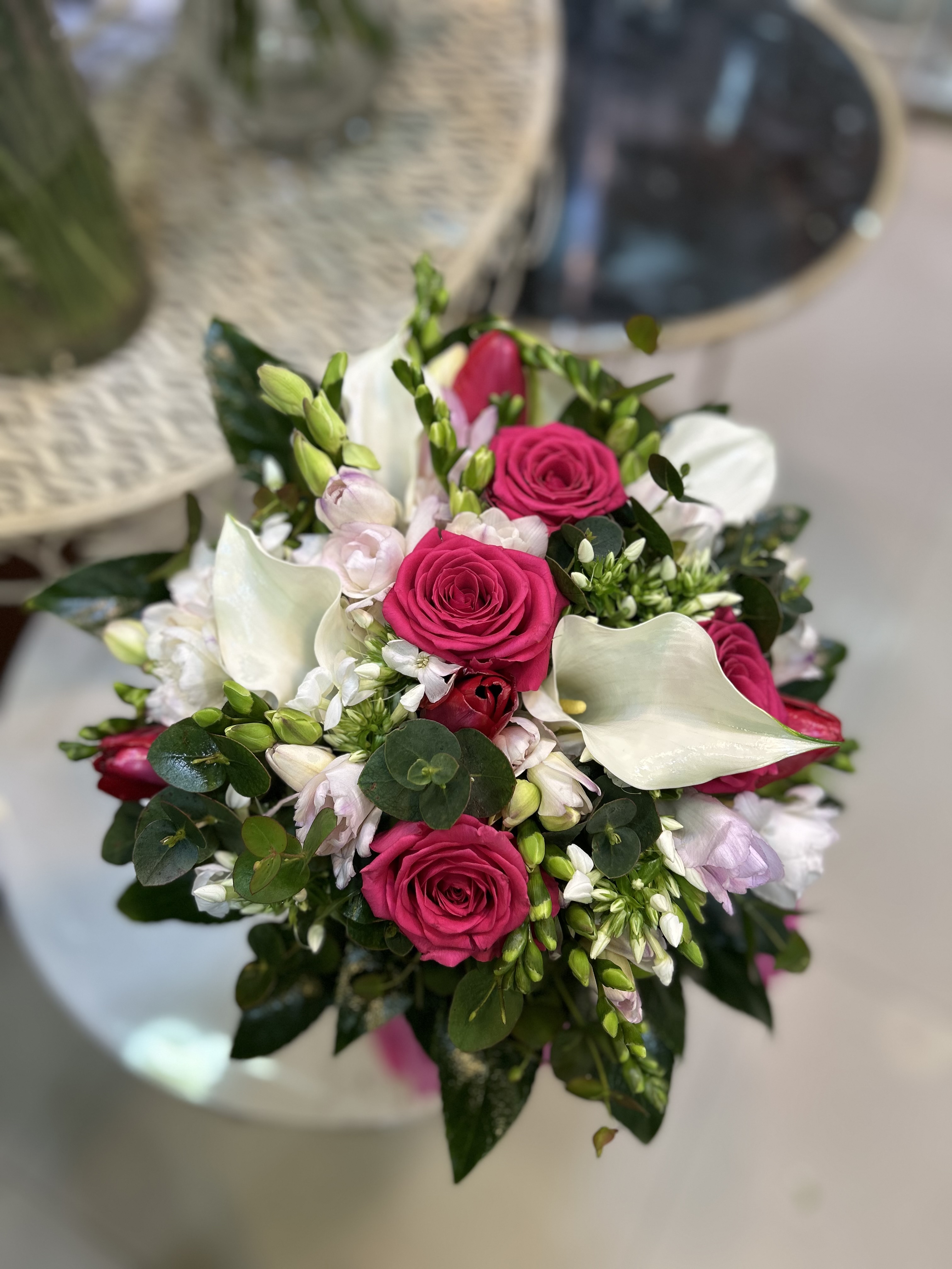 זר פרחי עונה