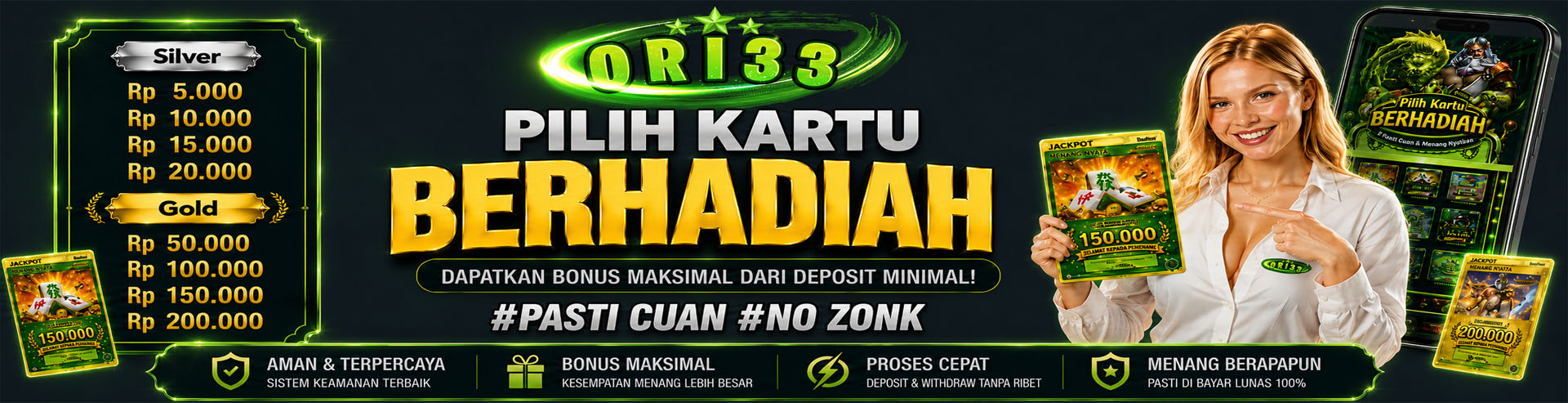 PILIH KARTU BERHADIAH WAJIB KLAIM