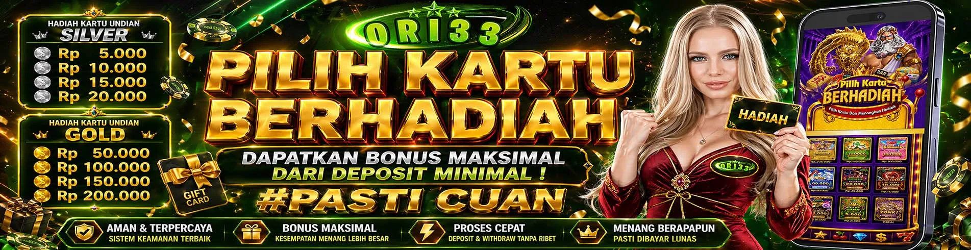 PILIH KARTU BERHADIAH WAJIB KLAIM