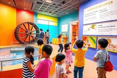 국립과천과학관 과학탐구관에서 아이들이 체험하는 모습