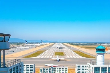 국립항공박물관 옥상 전망대에서 본 김포공항 항공기 이착륙