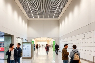 국립중앙박물관 짐 보관함과 주변 전경