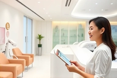 ソウルのおしゃれな脱毛サロン内観、日本人観光客