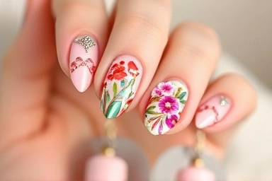 最新の韓国トレンドを取り入れたジェルネイル