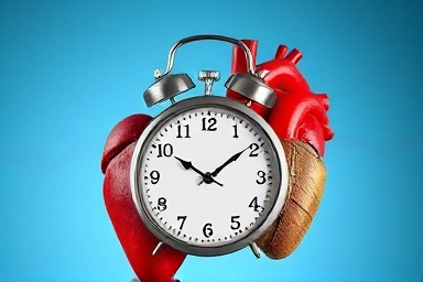 Golden time for heart attack treatment, medical urgency concept