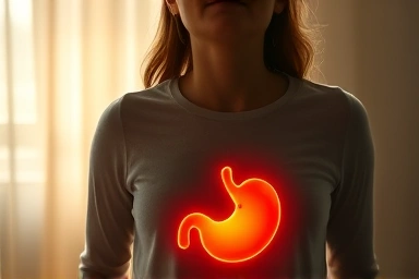 Person experiencing relief from digestive discomfort, improved well-being.