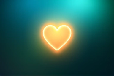 Healthy heart symbol representing well-being and control.