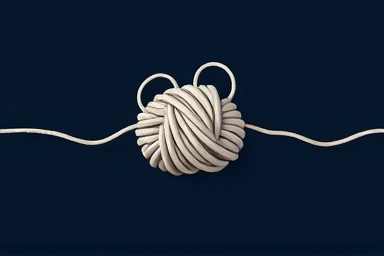 Metaphor for untangling psychological issues and healing.