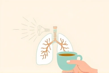 Symbolic image of respiratory comfort and relief.